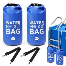 Universal Pool Step Weights, 500D PVC Waterproof Pool Ladder Weights, Heavy-Duty 10L Pool Step Sand Bags, Foldable Pool Ladder Sand Bags for Above Ground and in-Ground Pools Steps