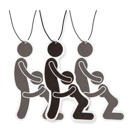 Fresh Fresheners Funny Adult Car Air Freshener 3 Pack Scented with Essential Oils