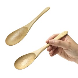 [For Use with Good Quality Cutlery Porridge] Wooden Spoon, Natural Wood, Lightweight, Durable, Natural Material, Sao Wood, Astragalus, Smooth, Mouthfeel (Set of 2)