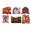 6 London Metal Magnets, England British Souvenir Fridge Magnet, Union