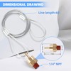 1/4” Air Tank Drain Valve Plug with 60” Cable, Dazakoot