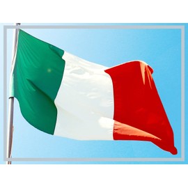 Aricona Italy Flag 60 x 90 cm, Italian National Flag with Brass Eyelets, Weatherproof Flag for Flagpole, 100% Polyester