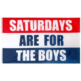 NA Saturdays are for The Boys Flag, 3x5 pies, tela de poliéster resistente a los rayos UV, bandera de sábado, perfecto para partidos universitarios, fraternidades, fiestas de recámara, decoración de habitación
