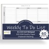 Weekly To Do List Notepad, 60 Page Task Planning Pad