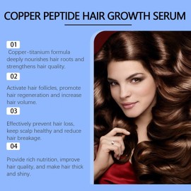 Advanced Copper Peptide for Women, Copper Peptides for Hair, Copper Peptide Hair Growth Serum, Hair Growth Serum, Serum Hair, Copper Peptide Serum for Hair Loss, Copper Peptide Hair Regrowth