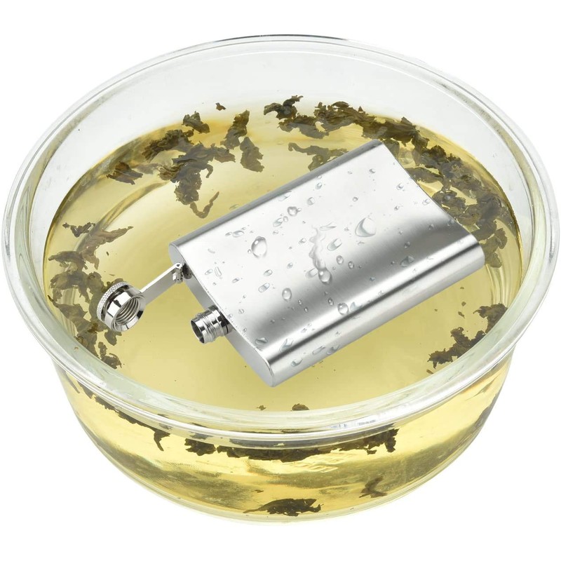 DealKits 2 X stainless steel hip flask & funnel 8