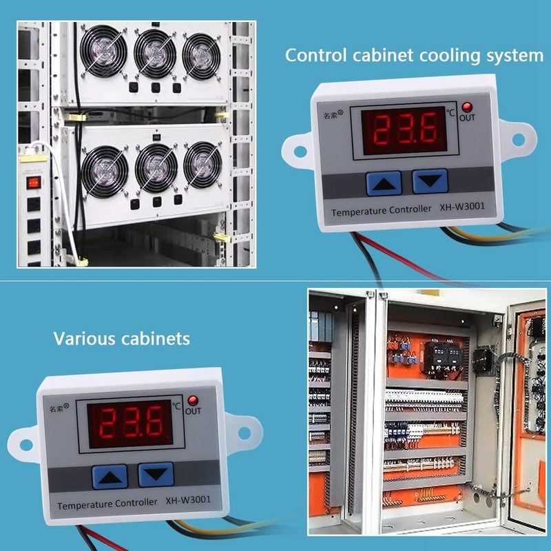 Temperature Controller Digital Thermostat with Waterproof Probe Thermostat Control Switch