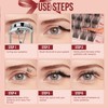 Higu clace Wispy-Cluster-Lashes-Kit, 120pcs Wispy-Lash-Clusters-Kit D Curl Natural Individual Lashes