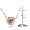 Plata de Ley Chapados en oro amarillo imitación Gemstone 6
