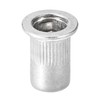 uxcell 1/4-20 Rivet Nuts Aluminium Alloy Knurled Flat Head Threaded
