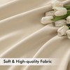MIULEE Back Tab Cream Beige Curtains 90 Inch Long 2