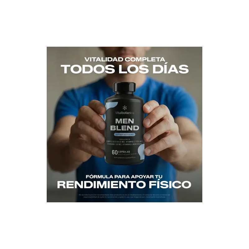 Vital Botanics Multivitamínico + Creatina Hombre 60 Cáps