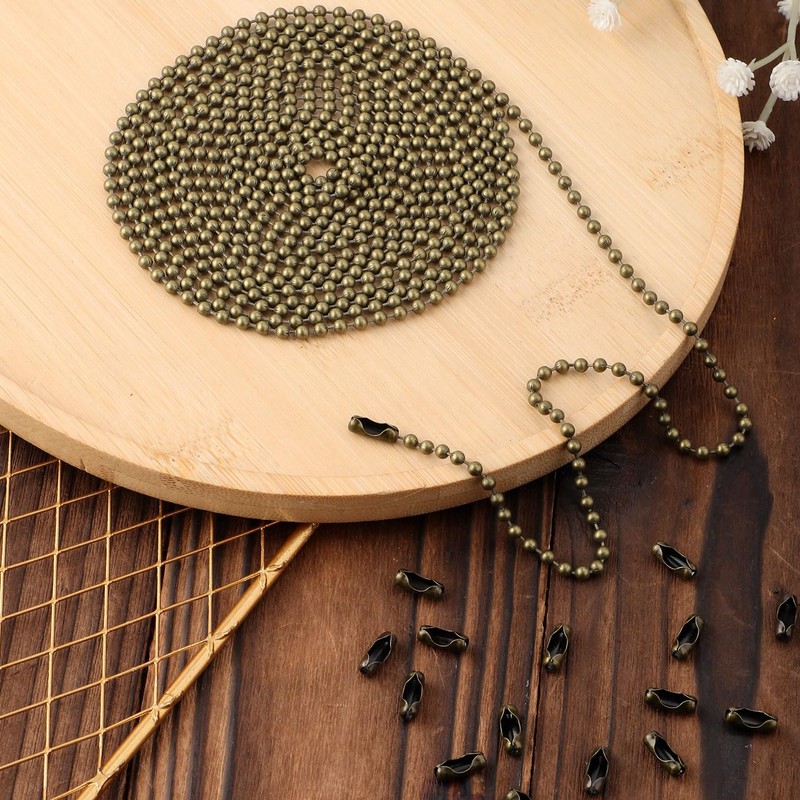 120 Inches Ceiling Fan Pull Chain, Metal Light Pull Chain