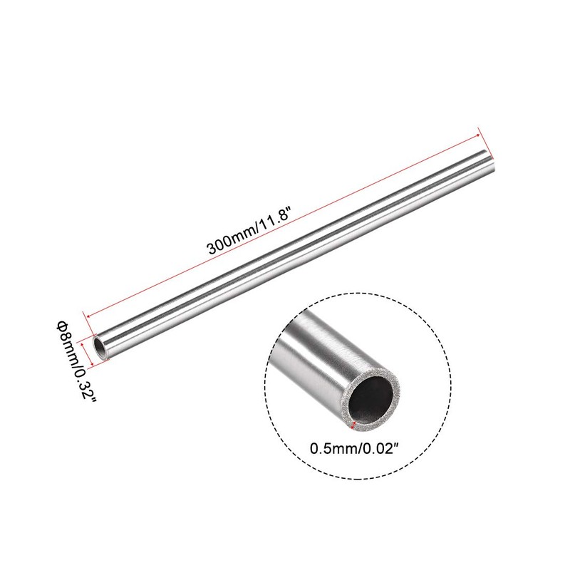 sourcing map Capillary Tube Made of 304 Stainless Steel 7