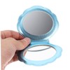 PACKOVE 2pcs Portable Double-Sided Makeup Mirror Handheld Travel Mirror Shell-Shaped