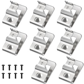 MYTOAU 8pcs 304 Stainless Steel Drill Clips Tool Hooks with Screws for Dewalt N268241, Belt Clips for Dewalt, Fit for 20V Power Tools