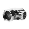 Brass Chrome 3-Way Diverter 1/2" T-Shape Hose Fitting Tee Adapter