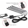 Car LED Light Strip, EECOO 4pcs Car Interior Light Music