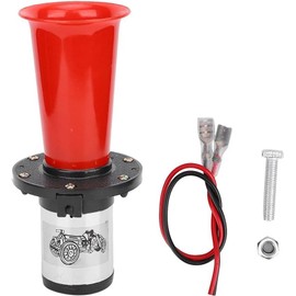 DriSentri OOGA Air Horn Antique Ahooga Vintage Classic Old Style School Chrome 12V 110DB Car Air Horn