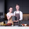 Stainless Steel Electric Salt and Pepper Grinder Set with Rechargeable
