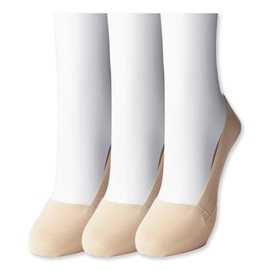 GUNZE SABRINA Foot Cover, 3 Pairs Set, Durable, Tear Resistant, Deep Shoes, Women's Natural Vege, Natural Vegges