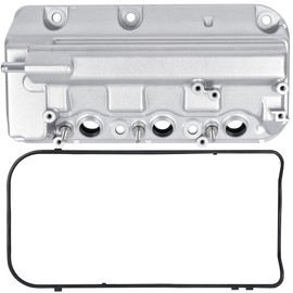 XIMAKA Upgrade Aluminium Rear Engine Valve Cover with Gasket Fit for Honda 08-17 Accord Crosstour Odyssey Pilot Ridgeline; Fit for 09-15 Acura MDX RDX TL ZDX, V6 3.5L 3.7L, Replaces# 12320R70A00