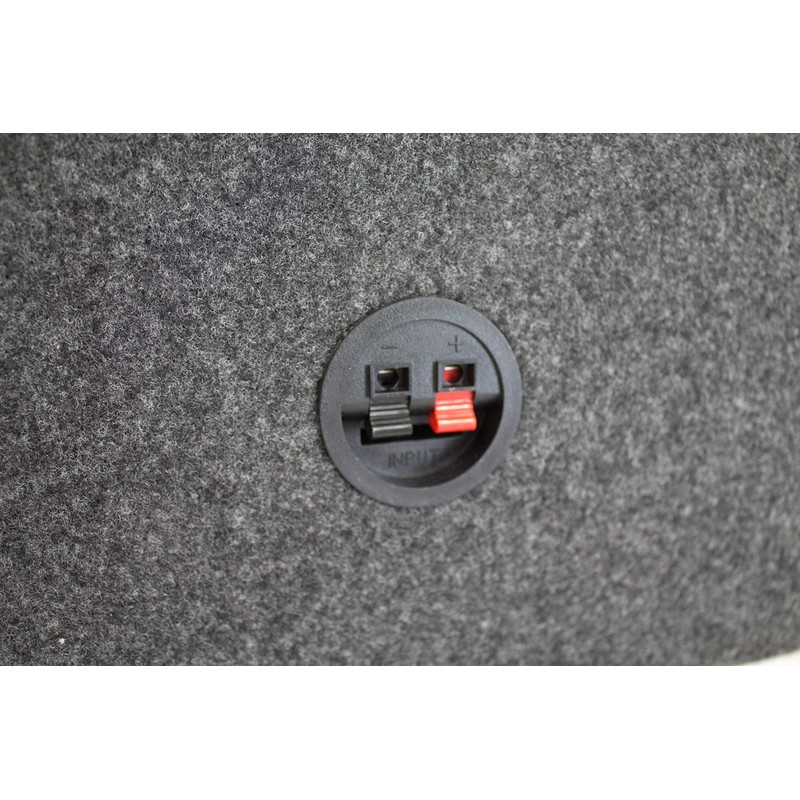 QPower 2-Pack 6x9 Inch Speaker Box Enclosures, Angled Style, Black