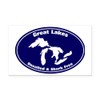 CafePress GREAT LAKES SHARK FREE Rectangle Car Bumper Magnet