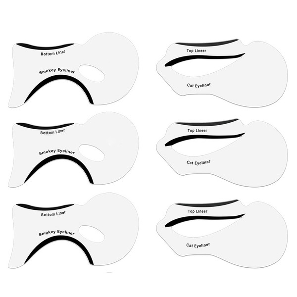 NALATI 6PCs Stencils for Perfect Cat Eyeliner and Smoky Eyes