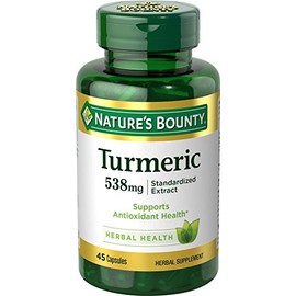 Natures Bounty Turmeric 538 mg Standardized Extract, 45 Count (Pack of 2)