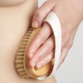 Firschoie Hemu Dry Brush, Natural Bristles, Body Brush for Removing Dead Skin, Used to Improve Blood Circulation, Regulate Lymphatic Function Against Cellulite, Pack of 2