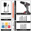 Creddux Cordless Drill Set 21v Power Drill Cordless With Battery
