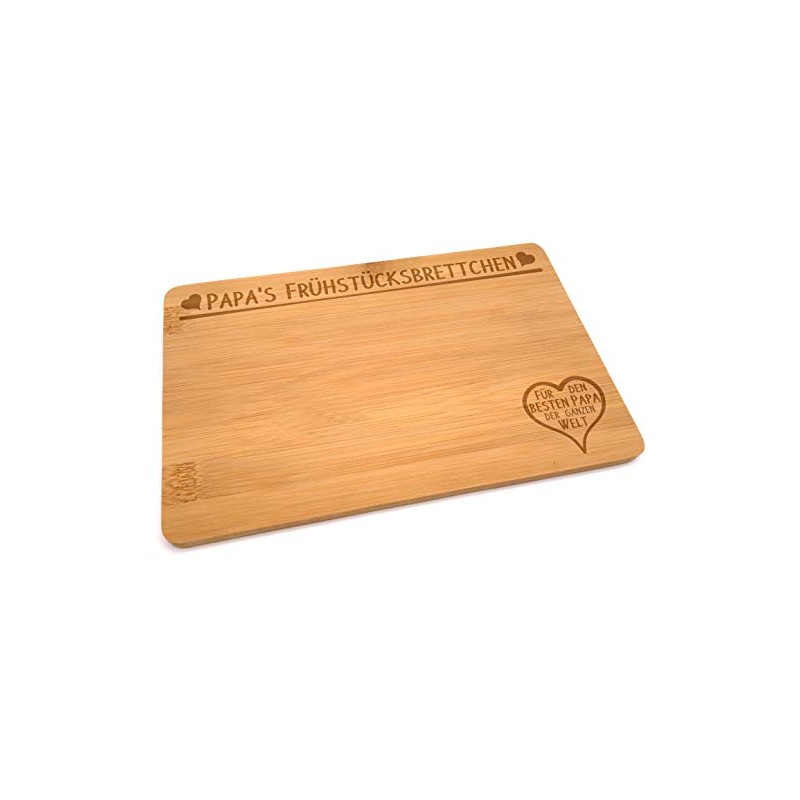 Samunshi® Wooden Board with Engraving Papa's Breakfast Board Bamboo Board