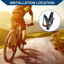 Hihaha Bike Drink Holder/for Bike/Plastic / 1 Pc Carbon Fiber Pattern