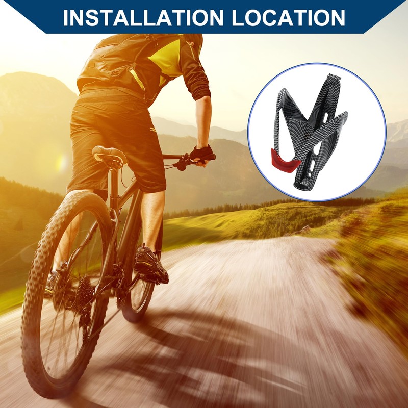 Hihaha Bike Drink Holder/for Bike/Plastic / 1 Pc Carbon Fiber