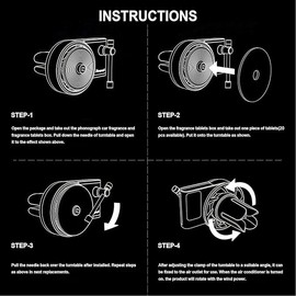 21Pcs Album Cover Retro Record Player Air Freshener Clips - Pop Singer Album Covers for Car - Car Interior Accessory, Perfect Gift for Music Lovers