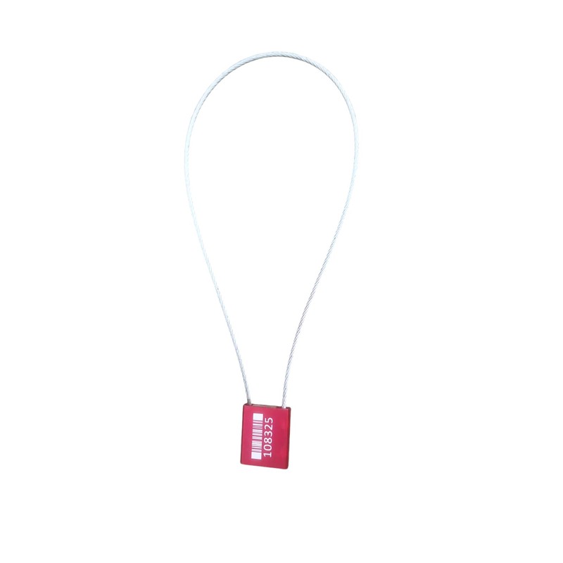 20x 40cm Red Barrier Cable Seals – Tamper-Proof Steel Strap,