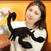 Simulation Black Scorpion Plush Toys Animal Dolls Stuffed Soft Real