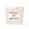 CafePress I Love Fire Ants Tote Bag Reusable Natural Beige