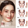 GECOMO Liquid Highlight Blush Eyeshadow Multifunctional Makeup Stick with Sponge