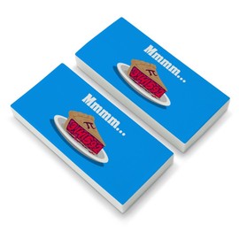 Mmm Pi Pie Math Funny Eraser Set of 2