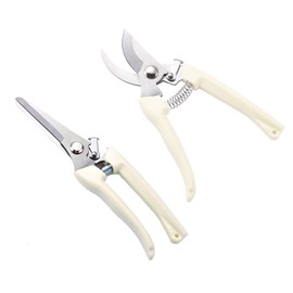 2 Pcs Garden Shears, Pruning Scissors Gardening Pruner Cutters Plant Cutting Scissors Trimmers Secateurs for Gardening Shears, Garden Scissors Heavy Duty Hand Pruners