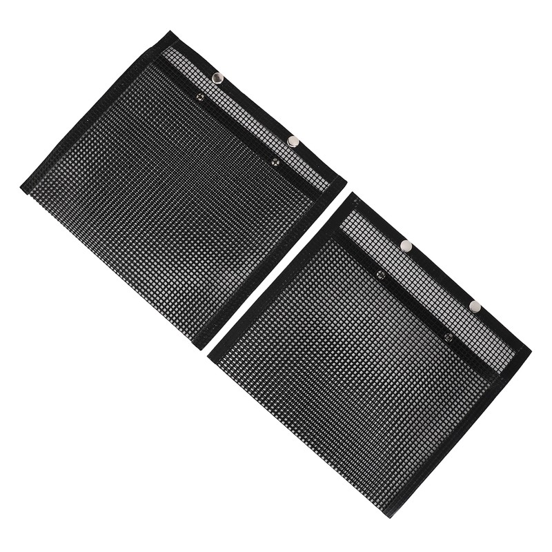 2 Pcs BBQ Mesh Grill Bags Reusable Glass Fibre Heat