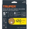 Truper DIRO-512, Disco de lija roto orbital 5", grano 120,