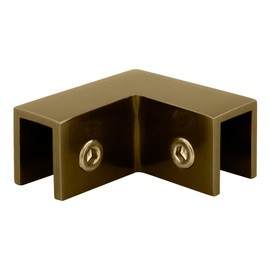 CRL Brushed Bronze 90176; "Sleeve Over" Glass Clamp