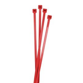 Lumonic 100 x Cable Ties 300 x 4.8 mm I Red Cable Ties in Industrial Quality I Cable Ties UV Resistant Cable Ties Weatherproof Cable Ties Red
