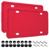 2 Pack Silicone License Plate Frames Black, Car Plate Frame