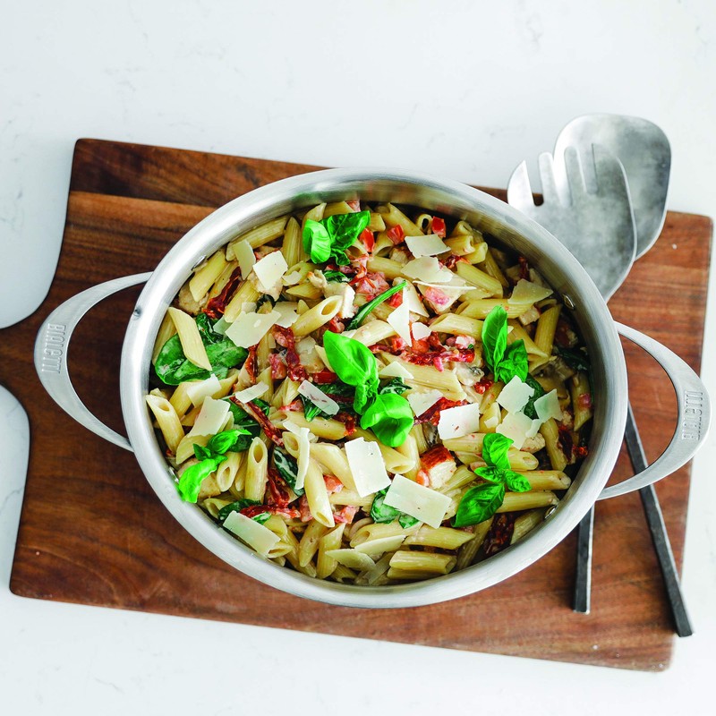 Bialetti 6-Quart Nonstick Aluminum Pasta Pot with Strainer Lid and