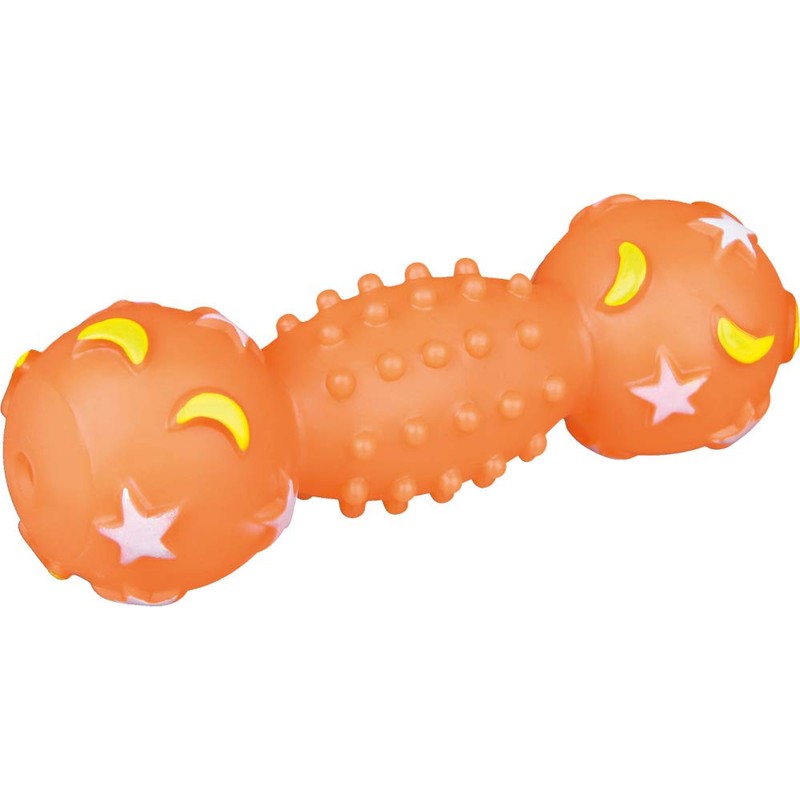 Trixie Moonlight Phosphorescent Vinyl Dumbbell for Dog, 18 cm