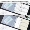 LLi Cufite 3 Rings Check Binder for End-Stub Deskbook Checks,